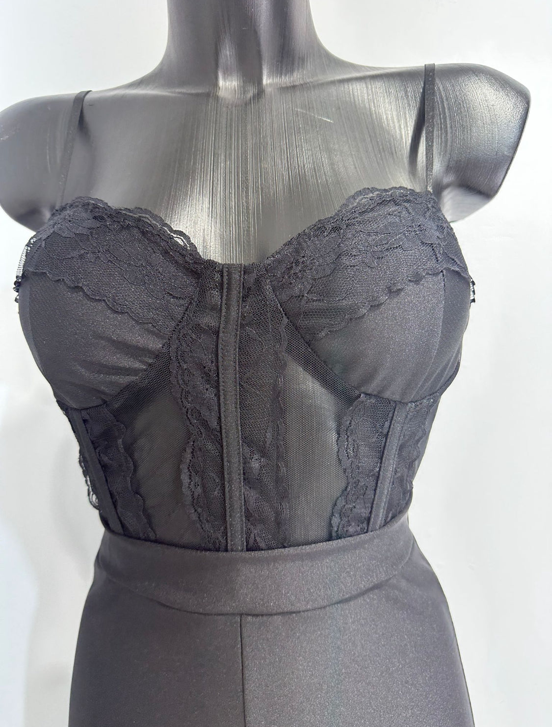 Luna Noir Mesh Jumpsuit