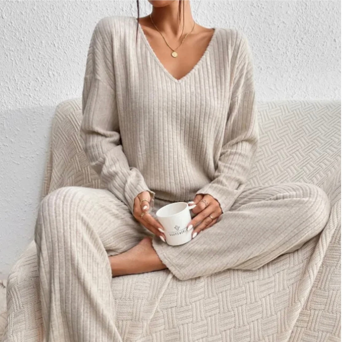 lavelle| Mysig Stickad Lounge Set