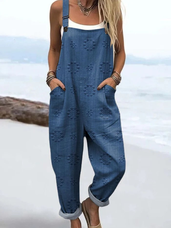 Vintage blommig jumpsuit