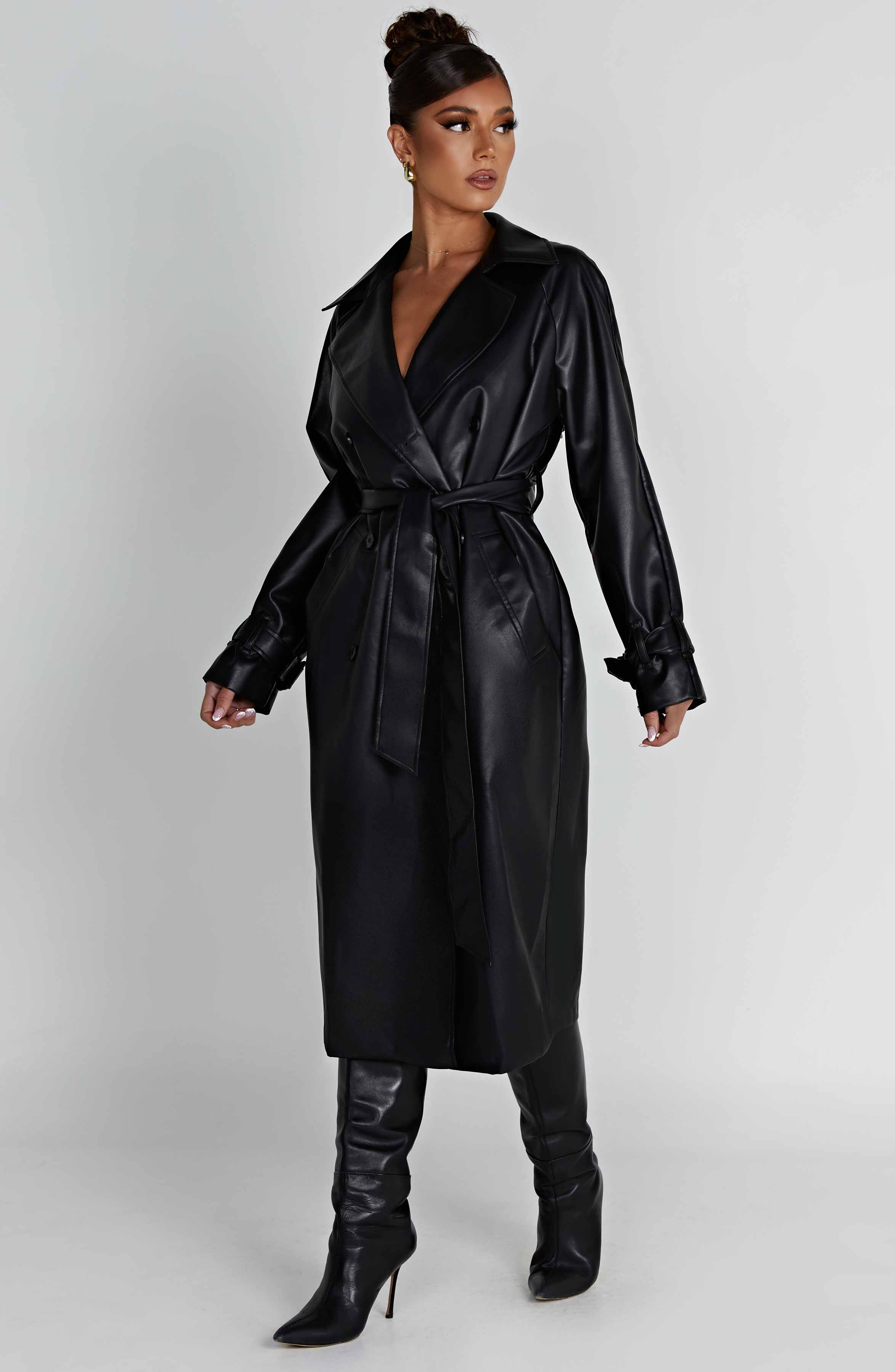 Chi Trenchcoat - Svart