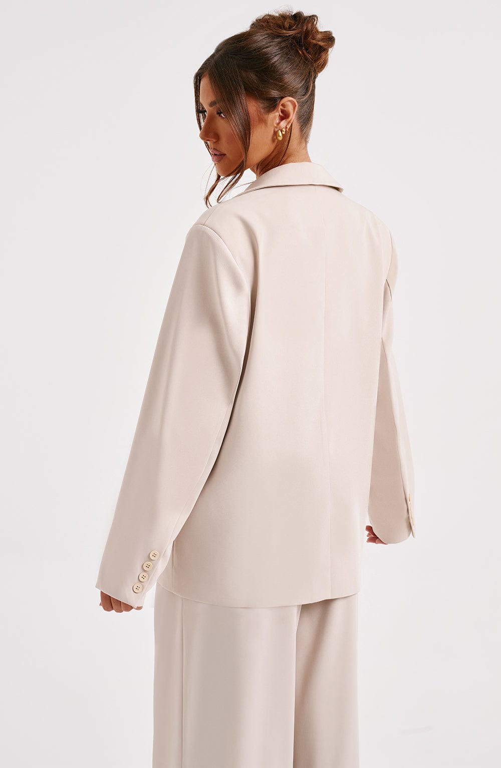 Noa Oversized Kostymkavaj - Beige
