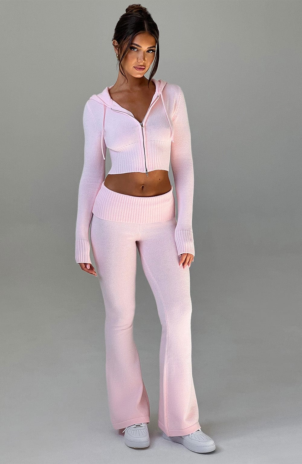 Portia Stickade Byxor - Rosa