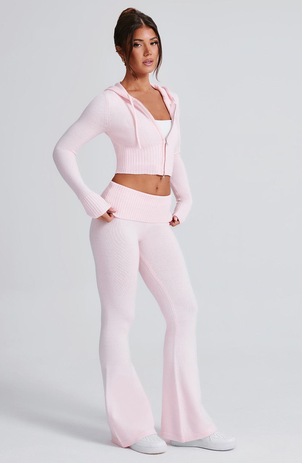 Portia Stickade Byxor - Rosa