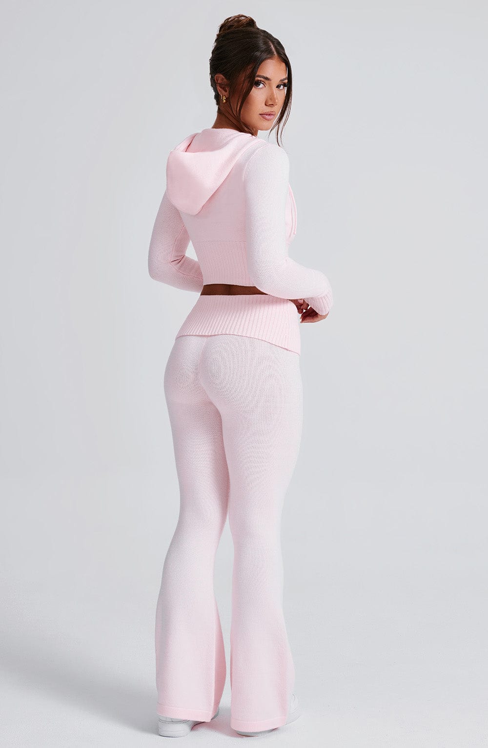 Portia Stickade Byxor - Rosa
