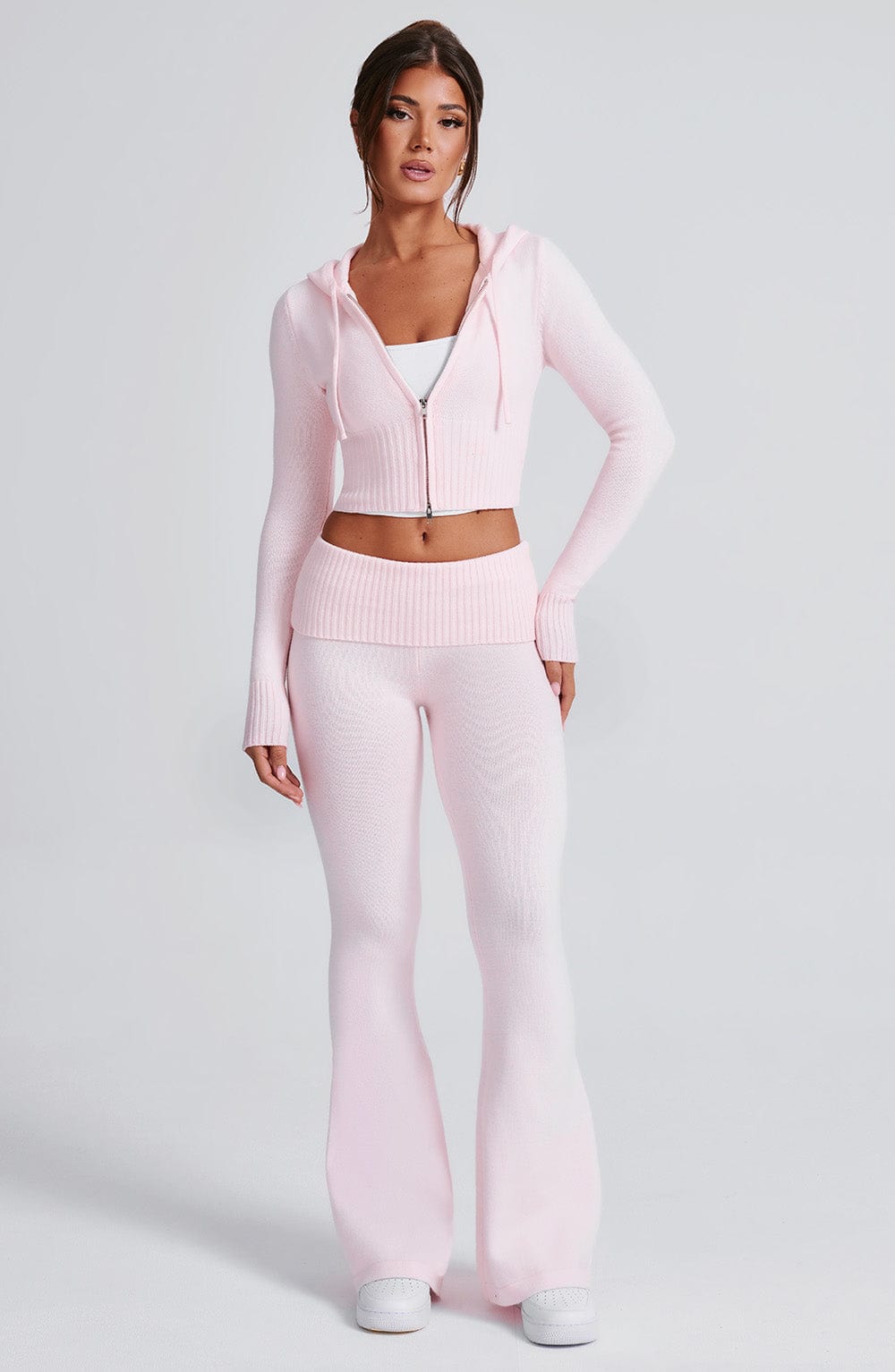 Portia Stickade Byxor - Rosa