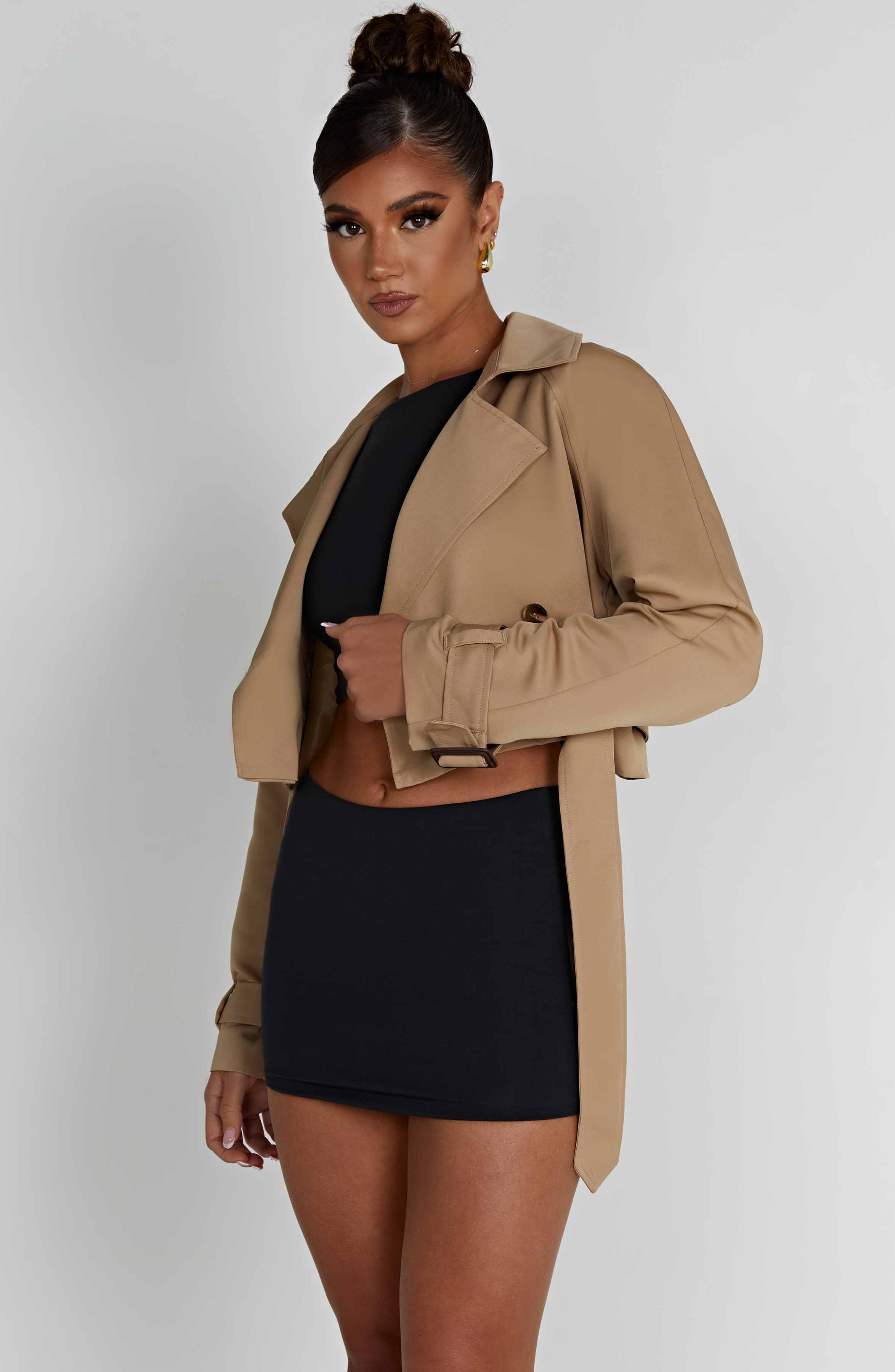 Caprice Beskuren Trenchcoat - Beige