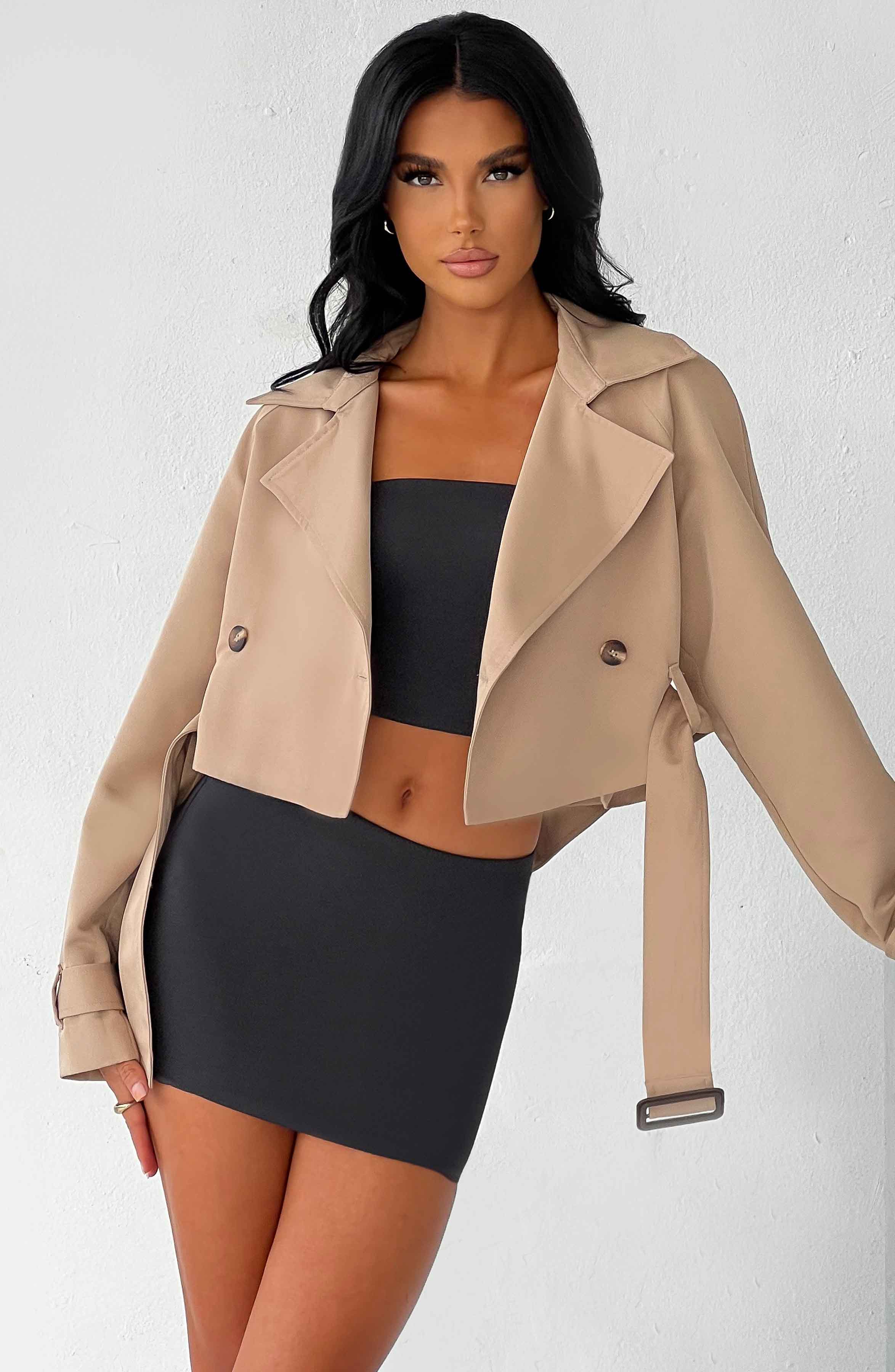 Caprice Beskuren Trenchcoat - Beige