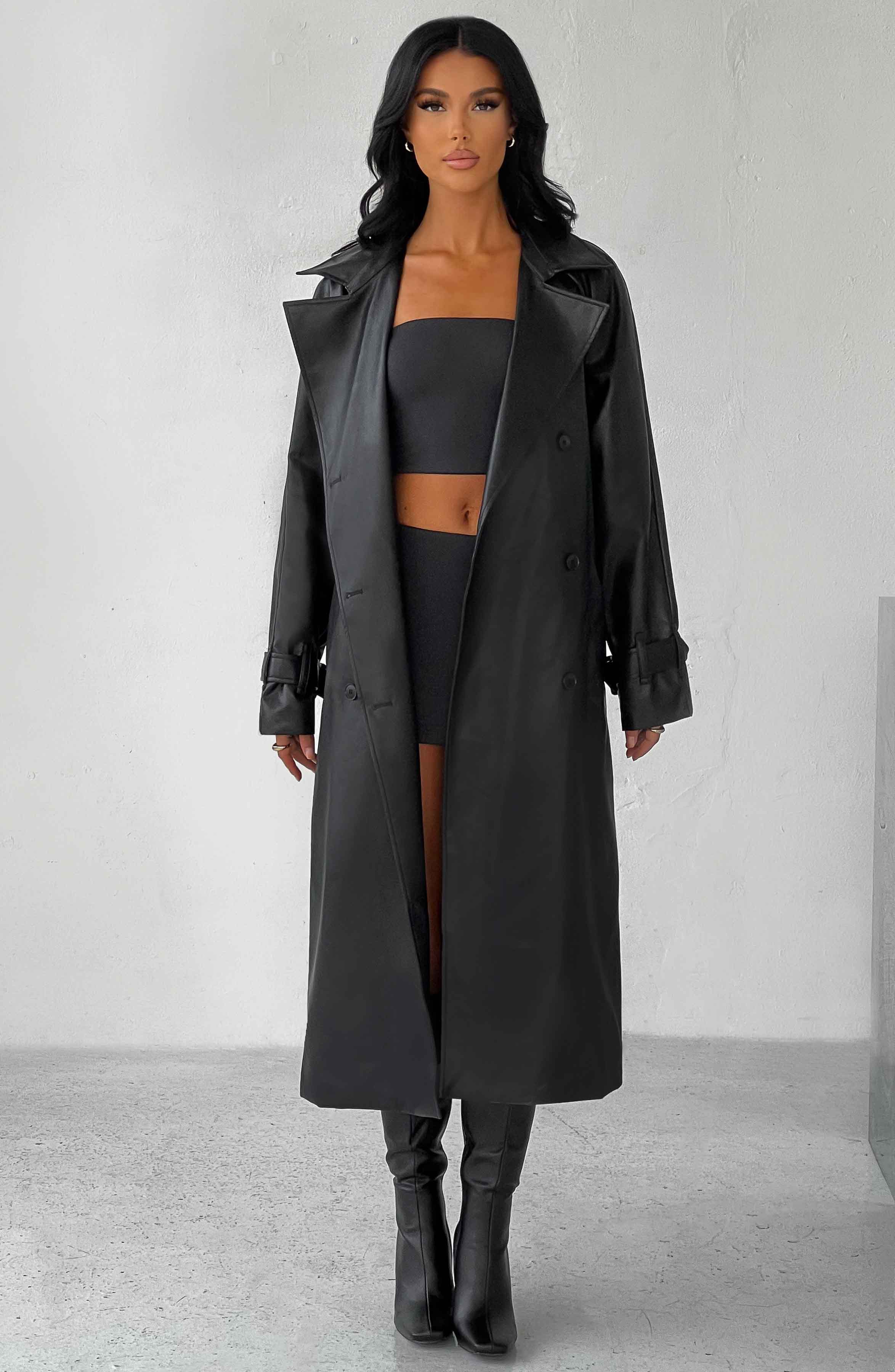 Chi Trenchcoat - Svart