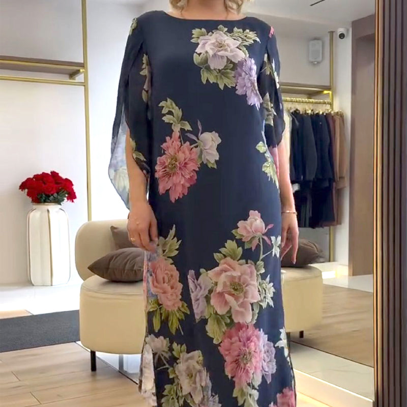 Isabella Silk Touch Kaftanklänning